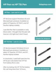 HP Pen vs HP Tilt Pen