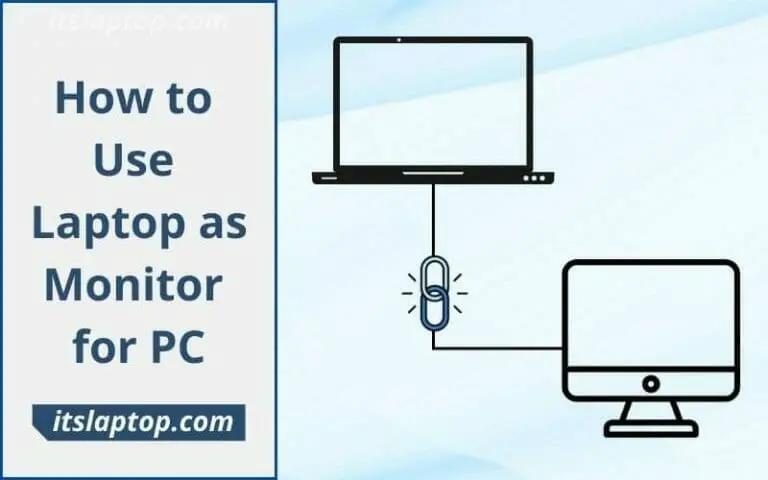 How to Use Laptop as Monitor for PC